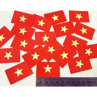 Set 10 sticke dán hình cờ việt nam 40x30mm