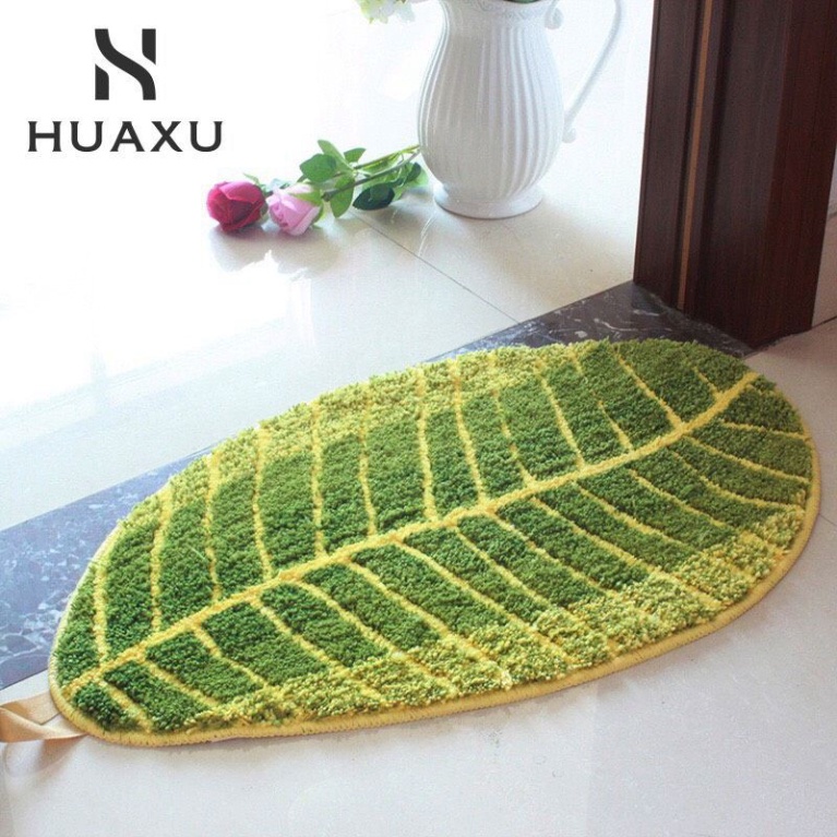 Thảm lau chân, chùi chân Hoa Quả, Hình Thú Đáng Yêu chống trơn trượt chất liệu lông cừu - 40cm x 60cm