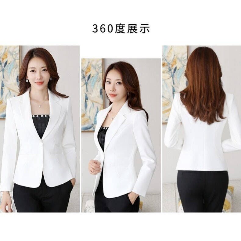 Áo Khoác Vest Ngắn Dáng Ôm Phong Cách Hàn Quốc Thời Trang Mới Cho Nữ