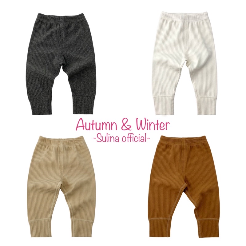Quần legging dài len tăm cho bé Q01
