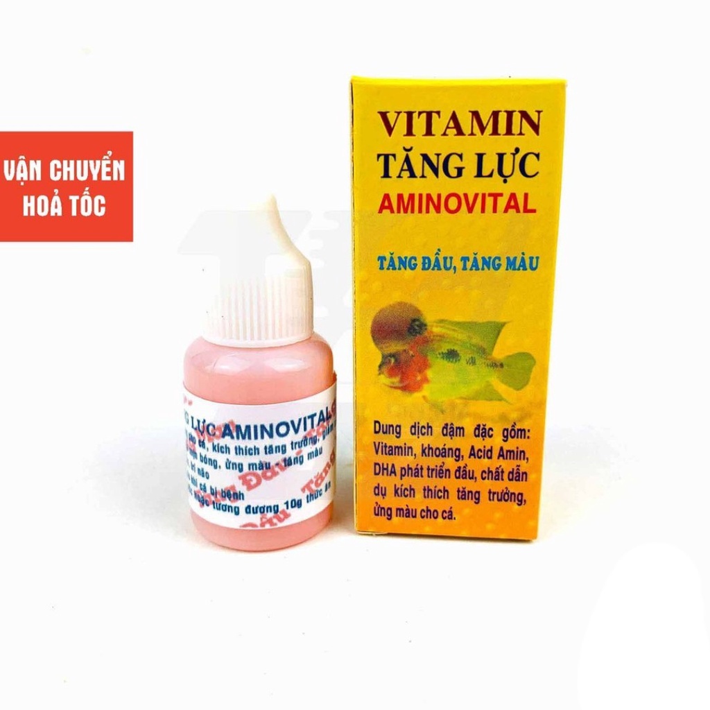 Vitamin Tăng Lực AminoVital - Tăng Đầu, Tăng Màu Cho Cá La Hán, Cá Rồng, Cá Dĩa