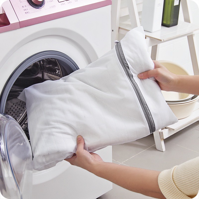 Túi Lưới Đựng Quần Áo Giặt Cao Cấp Hàng Có Sẵn Màu Trắng Bảo Quản Quần Áo, Đồ Lót Giày KI131