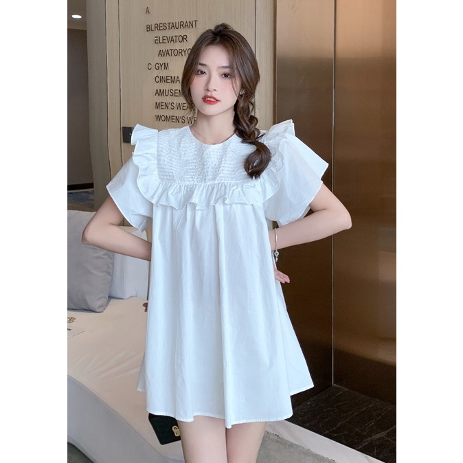 Đầm babydoll dáng xòe tiểu thư Ulzzang Emilyshop