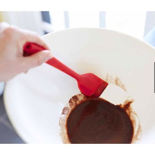 Phới vét bột 28cm phới đúc cán liền - silicon spatula - Màu ngẫu nhiên