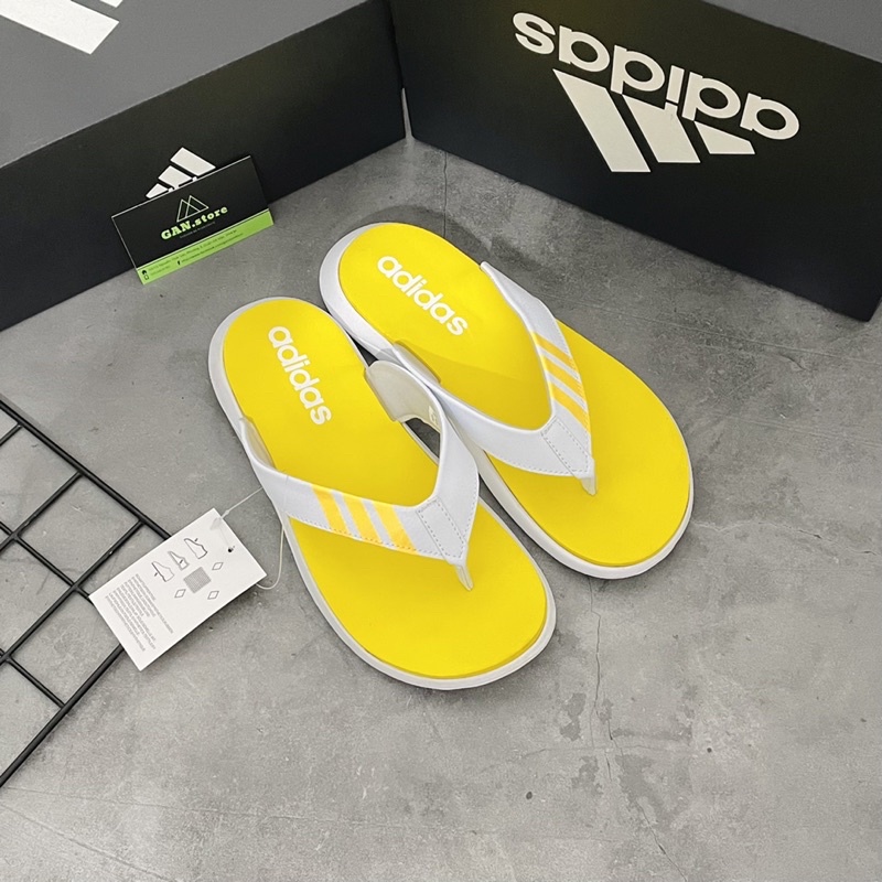Cực Phẩm Dép Kẹp Adidas Comfort Vàng - Siêu Dép Nhẹ Êm Sang Trọng Nhất