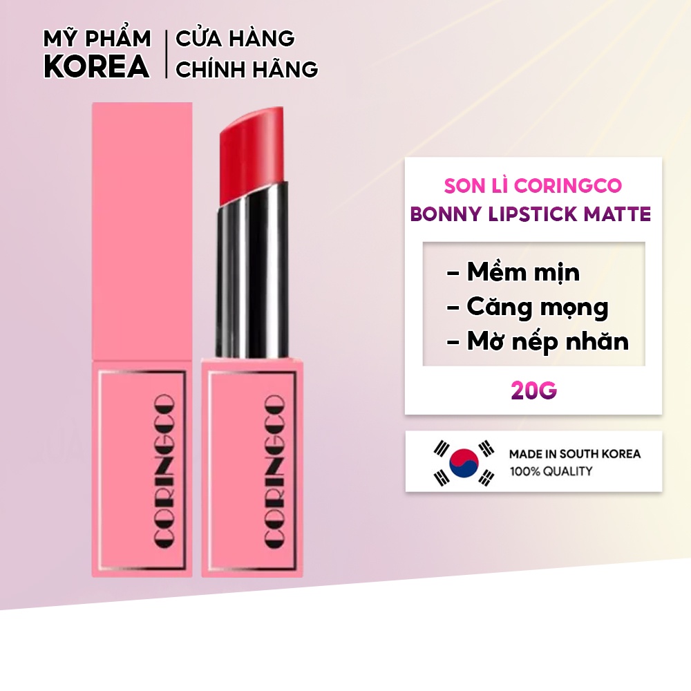 Son Lì Coringco Bonny Lipstick Matte Chính Hãng