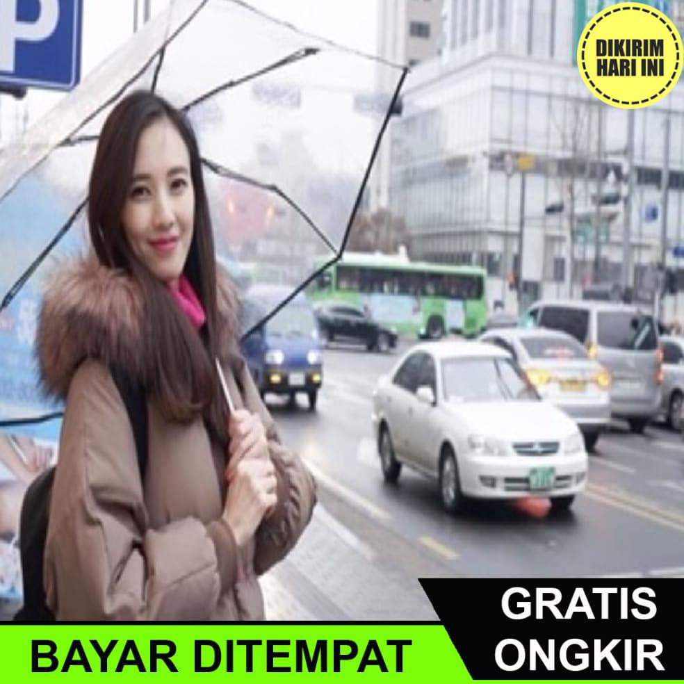 Dù Nhựa Trong Suốt Gấp Gọn Je5244