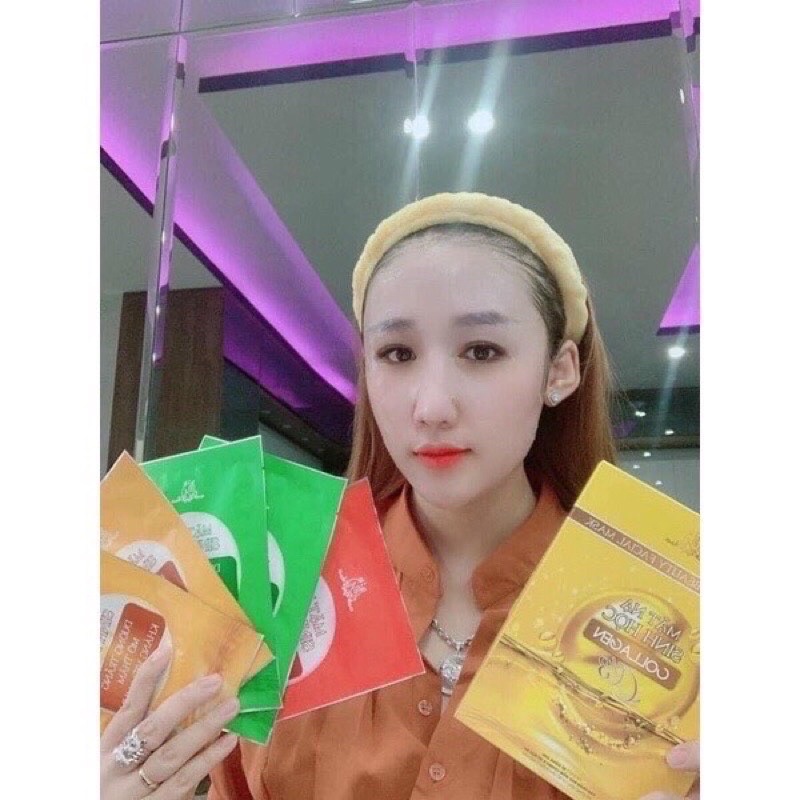 Mặt Nạ Sinh Học Collagen X3 ( Hộp 5 miếng ) Đông Anh Chính Hãng CTY