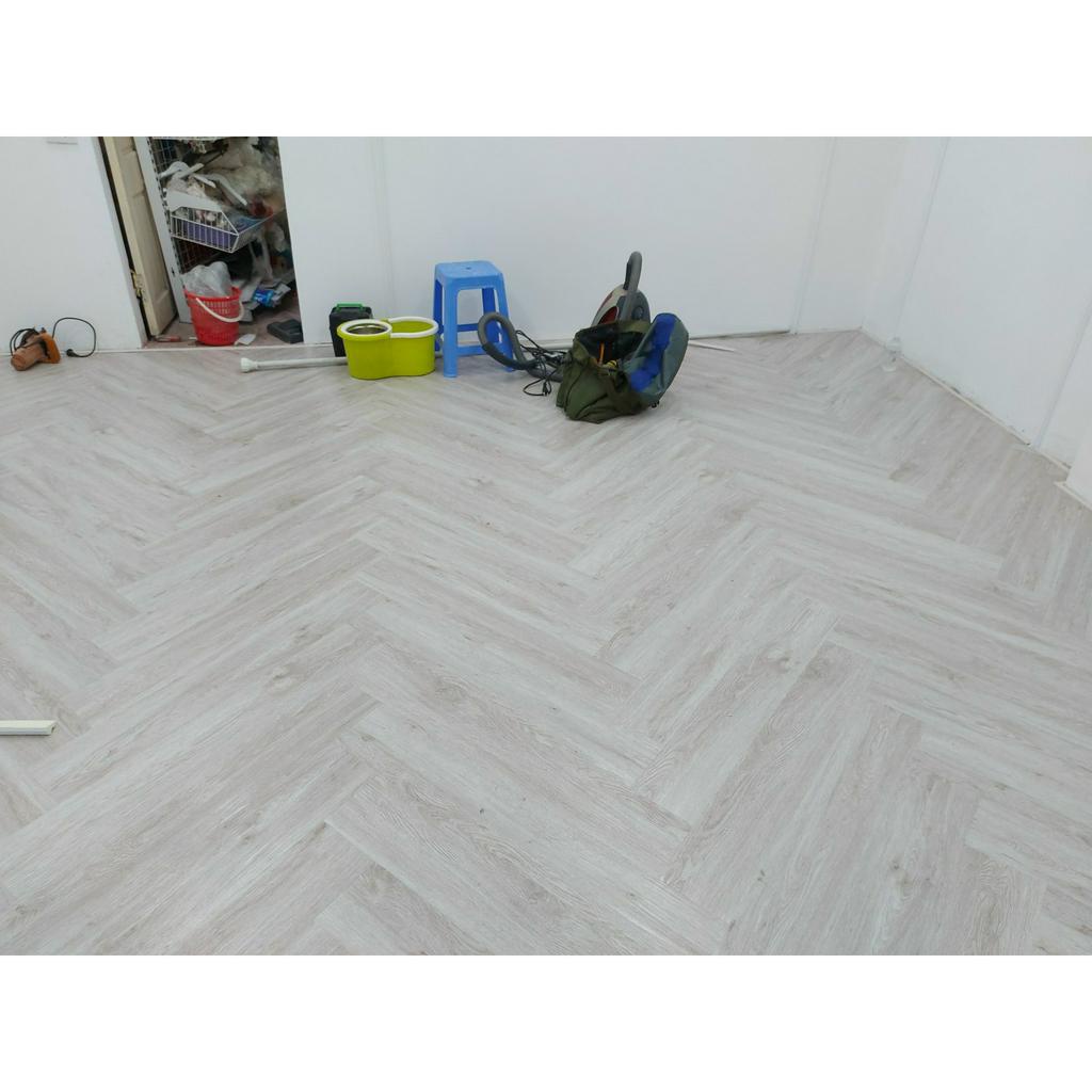 1 tấm, Sàn nhựa giả gỗ, 91.44 x 15.24cm, sàn dán keo sẵn, miếng dán sàn giả gỗ, dán sàn, tấm nhựa dán sàn nhà