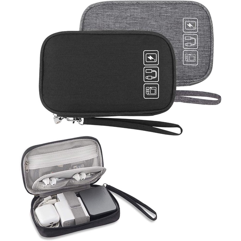 Túi Đựng Phụ Kiện Điện Tử Nhỏ Gọn Mềm Chống Nước Cho Cáp Sạc USB / Ổ Cứng / Thẻ SD