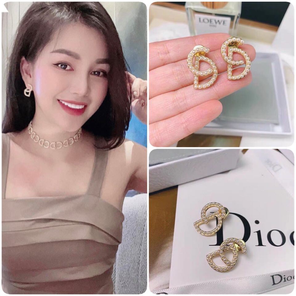 Khuyên tai CD Hạt ngọc trai nhân tạo sang chảnh CD279