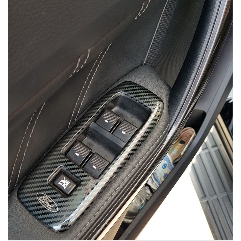 Ốp nội thất Carbon xe Ford Everest 2017 - 2018 2019 2020 2021 vân cacbon cao cấp
