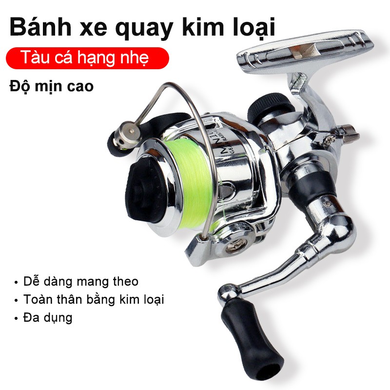 Máy câu cá XM100 thiết kế nhỏ gọn bằng thép và nhựa chất lượng cao