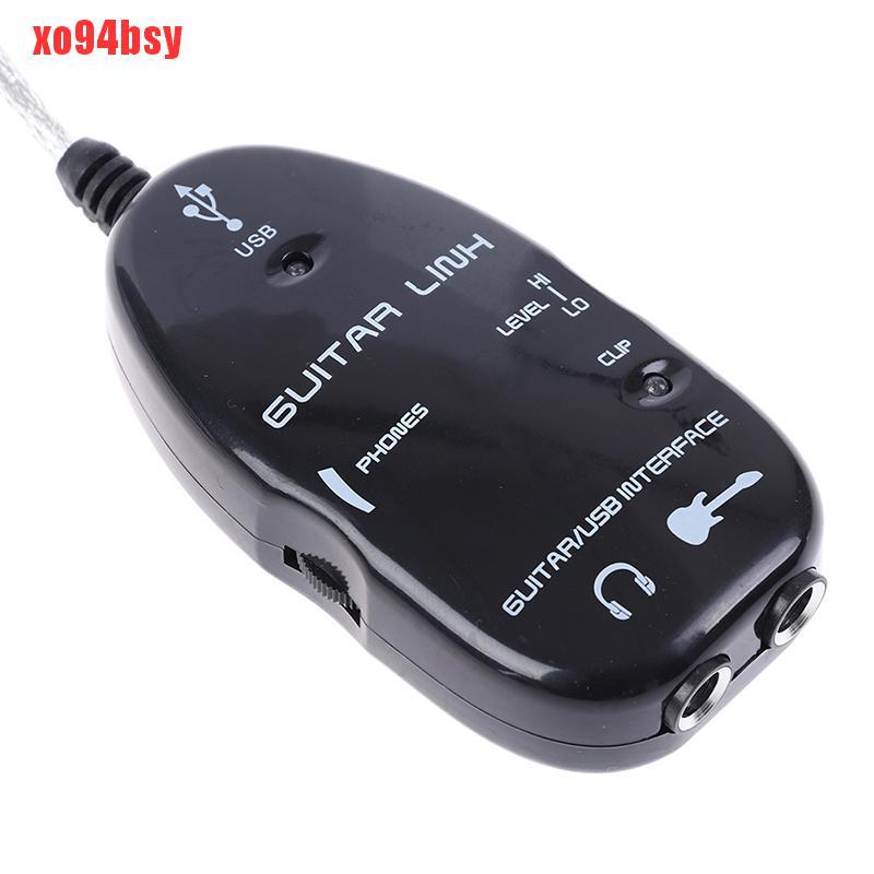 [xo94bsy]Guitar Cable Audio USB Link Interface Adapter For MAC/PC  Guitarra Players Gift