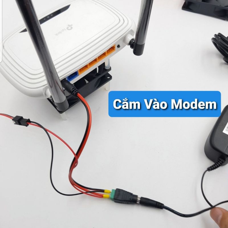 Bộ Quạt Tản Nhiệt Cho Wifi Modem Sử Dụng Chung Nguồn