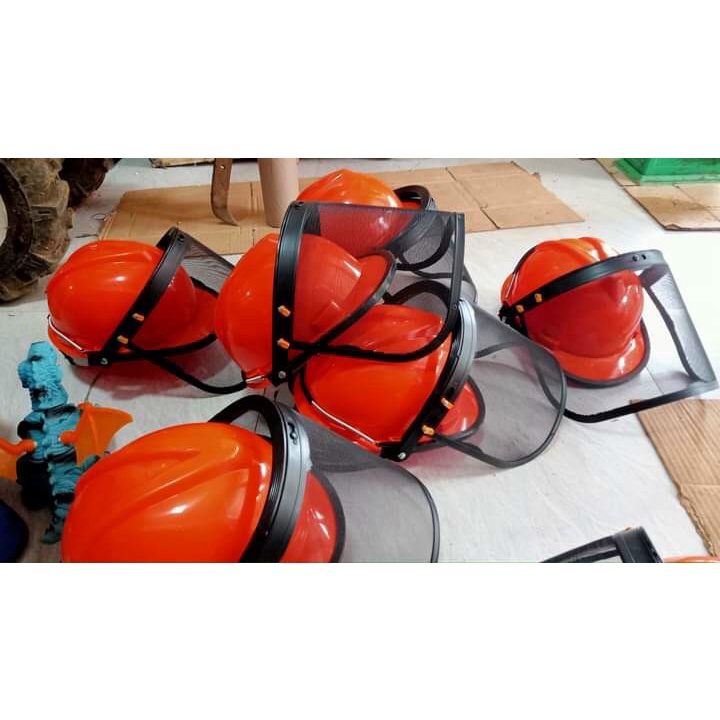Dụng cụ bảo hộ, Mũ bảo hộ máy phát cỏ Full phụ kiện, có tấm lưới chắn AN TOÀN