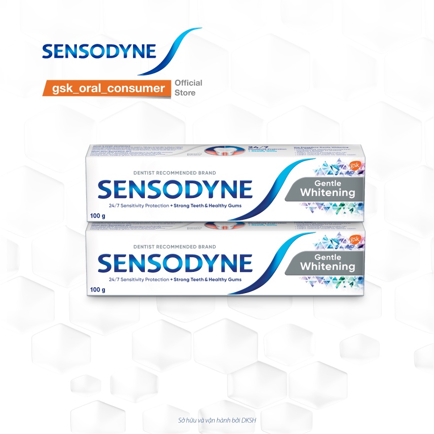 Bộ 2 Kem Đánh Răng Sensodyne Whitening 100g