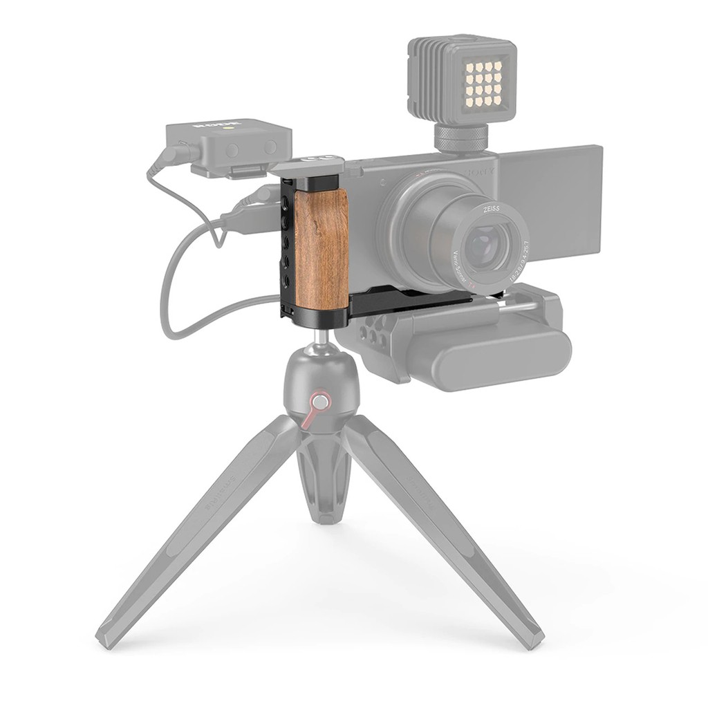 SmallRig L-Shape Wooden Grip 2936 with Cold Shoe for Sony ZV1 Camera - Hàng Chính Hãng