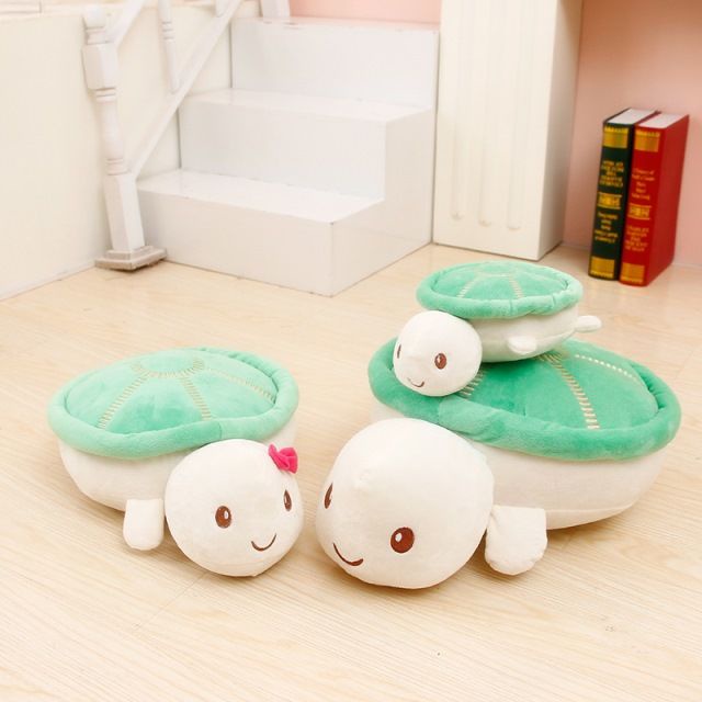 Thú Nhồi Bông Hình Rùa Hoạt Hình Sáng Tạo Dễ Thương