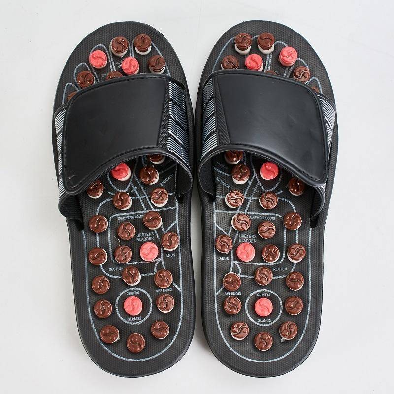 Máy Massage Shiatsu tấm mát xa dép đi trong nhà bấm huyệt giày đá cuội đế dép trong nhà và dép đi trong nhà cho nam và n