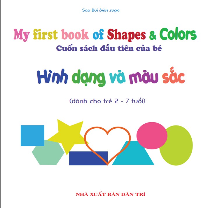 Sách - Cuốn Sách Song Ngữ Anh Việt My First Book of Shapes & Colors - Bé Nhận Biết Hình Dạng Và Màu Sắc