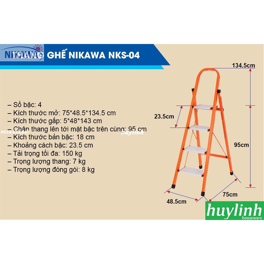 Thang ghế Nikawa NKS-04 - 4 bậc