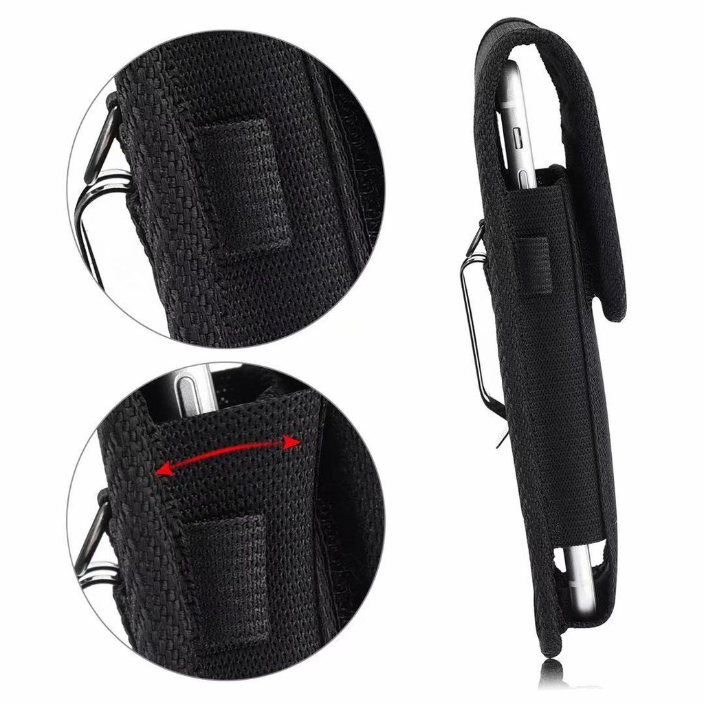Ốp Điện Thoại Da Pu Tích Hợp Ngăn Đựng Thẻ Đeo Hông Dành Cho Nam 5.31-6.88 Inch