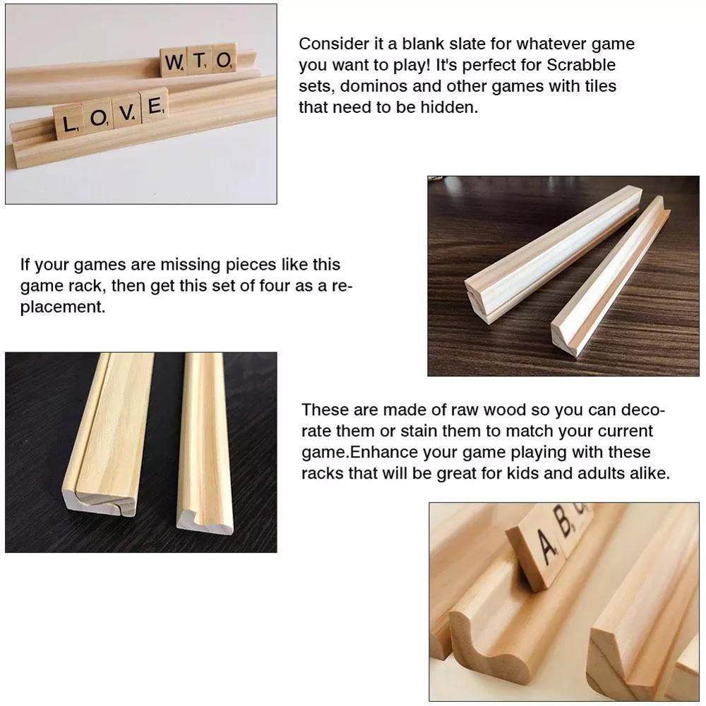 Khay Gỗ Đựng Domino 4 Ngăn Chuyên Nghiệp Cho Bé