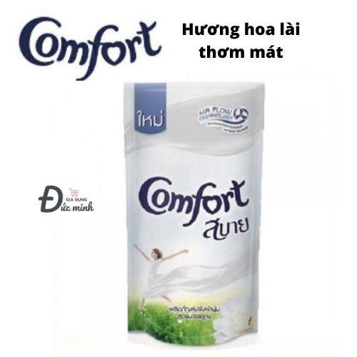 Nước xả vải COMFORT Thái Lan các màu 580ml 🇹🇭 xả quần áo thơm com fo compho com pho mềm vải hồng xanh tím trắng