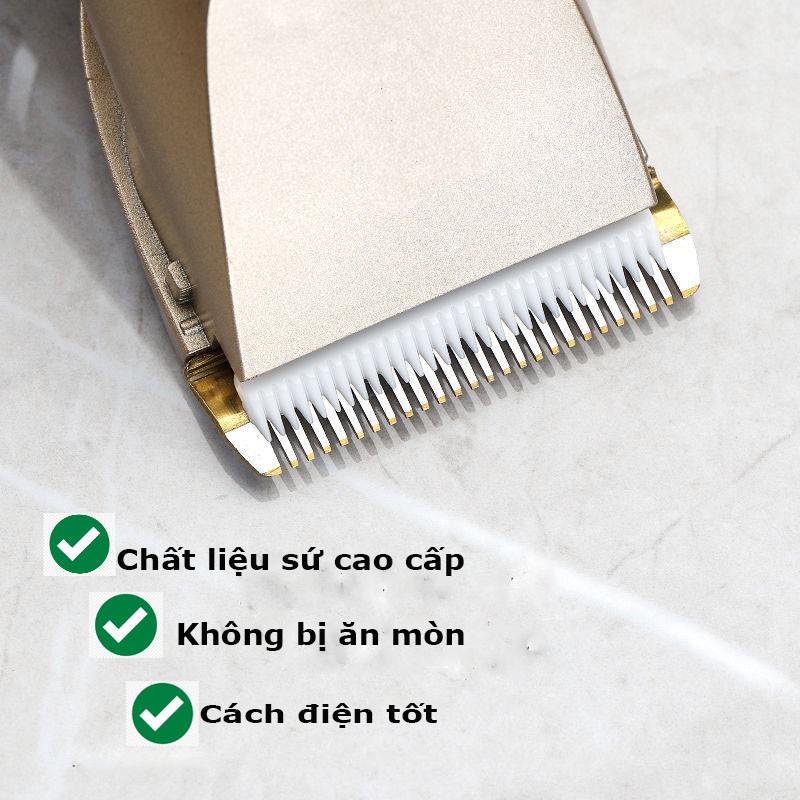 Tông Đơ Cắt Tóc Đa Năng - Tặng Kèm 9 Phụ Kiện - Máy hớt tóc Jinchen bảo hành 12 tháng.
