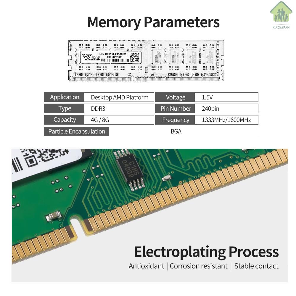 Bộ Nhớ Không Tiếng Ồn 8g Ddr3 1600 8g Ddr3 1600mhz Cho Amd | BigBuy360 - bigbuy360.vn