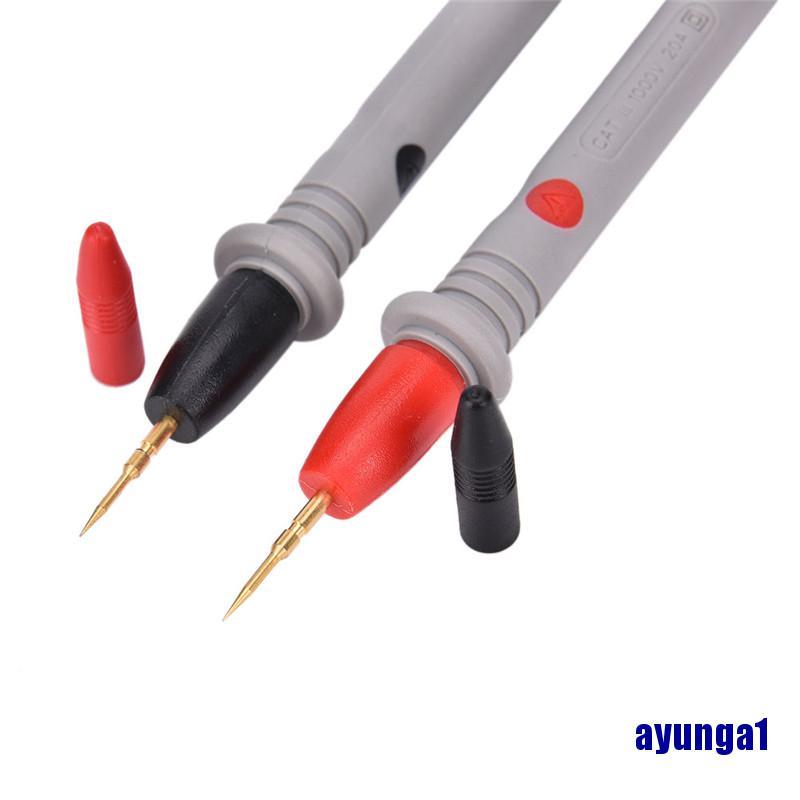 (ayunga1) 2pcs Hot Universal Digital Multimeter Multi Meter Test Lead Probe Wire Pen Cable