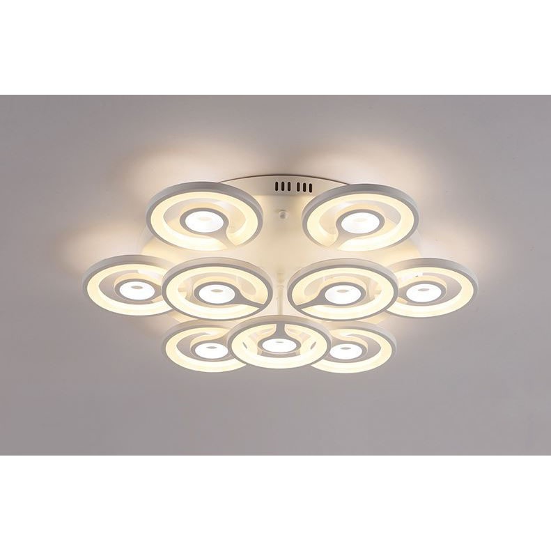 Đèn trần MONSKY LIQUEN 3 chế độ ánh sáng trang trí nhà cửa, quán cafe - kèm bóng LED chuyên dụng và điều khiển từ xa
