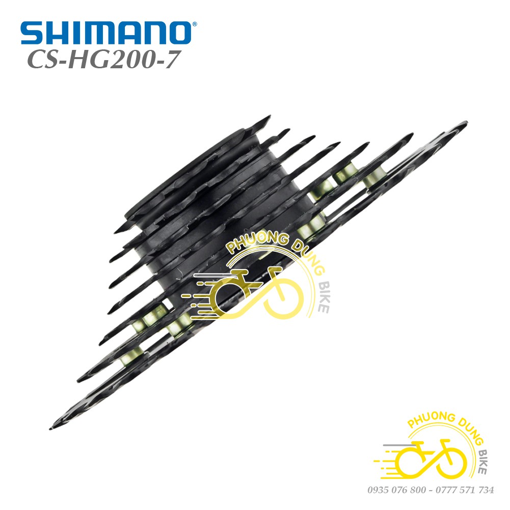 Líp thả líp 7 xe đạp SHIMANO CS-HG200 12-28T / 12-32T - Hàng chính Hãng