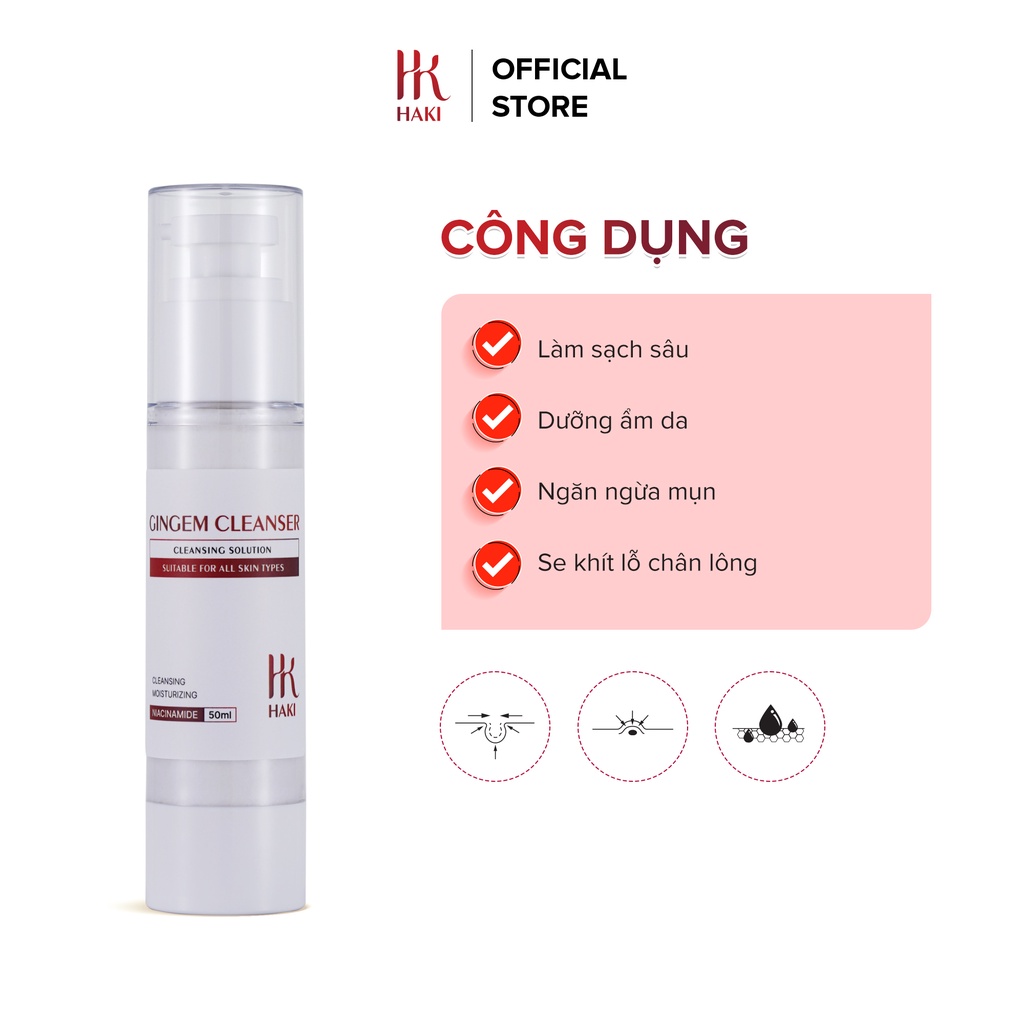 Sửa Rửa Mặt HAKI Gingem Cleanser 50ml