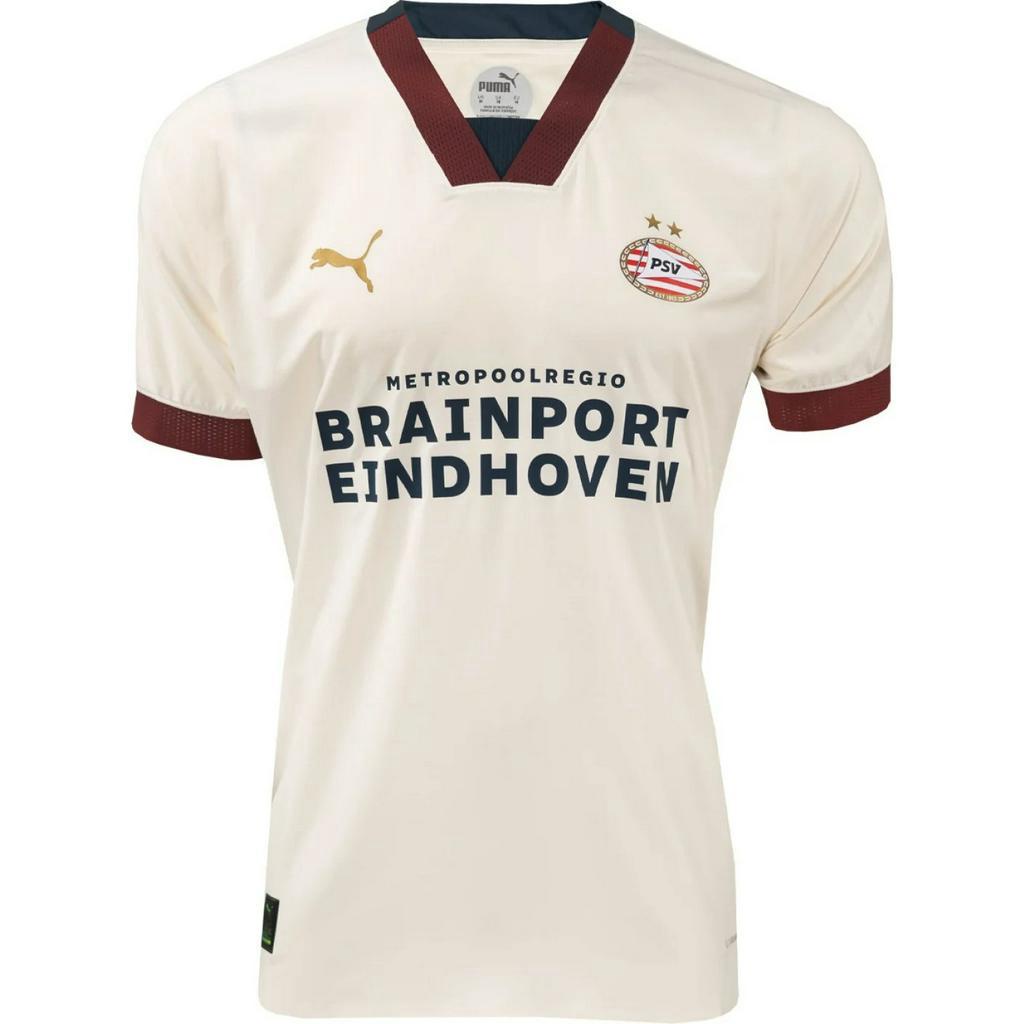 Áo Thun Bóng Đá In Chữ Eindhoven away 23 / 24 Size S-2XL