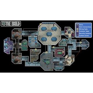 Poster A3 bản đồ Among us - Among us Map