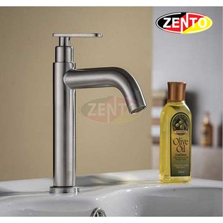 Vòi lavabo lạnh inox 304 zento - sus2114