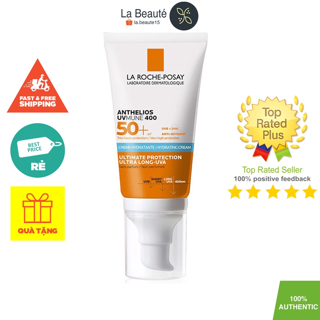 La Roche-Posay Anthelios Hydrating Cream SPF50+ - Kem Chống Nắng Bảo Vệ Tối Đa Cho Da Nhạy Cảm 50ml