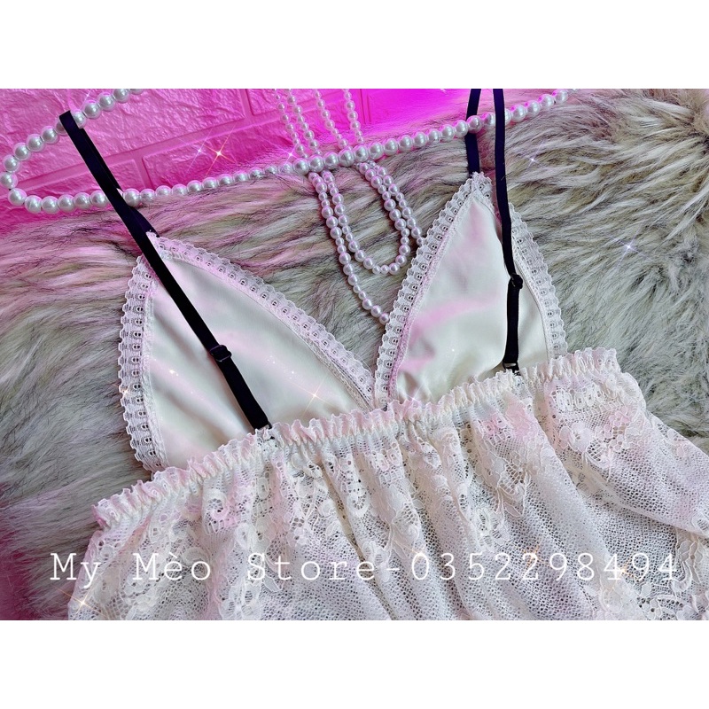 Lụa đen phối ren kem thiết kế 💓 | BigBuy360 - bigbuy360.vn