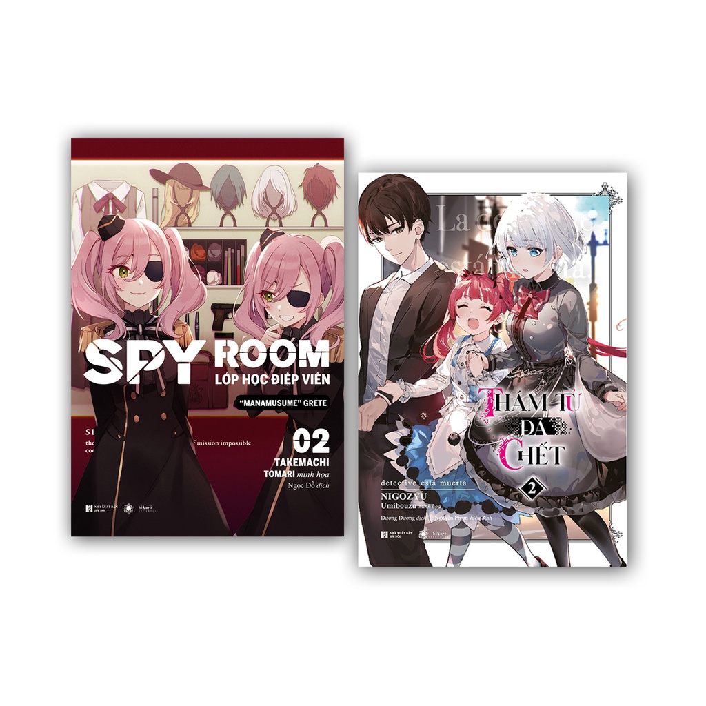 Sách - Combo Thám Tử Đã Chết Tập 2 + Spyroom - Lớp Học Điệp Viên Tập 2 - Light Novel - Hikari