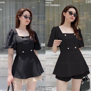 55-90kg bigsize sét peplum kèm quần giả váy s2021.60