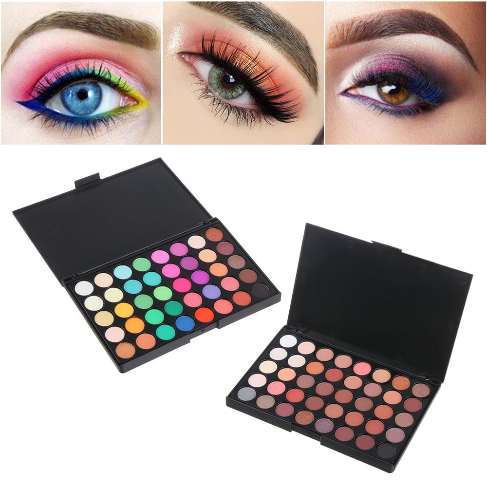 Bảng Phấn Mắt Màu Lì Và Ánh Nhũ Kết Hợp Trang Điểm Kháng Nước Và Chống Mồ Hô