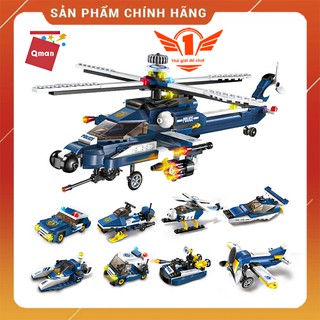 Xe lắp ráp - Combo 8 hộp đồ chơi xếp hình lego các loại xe lắp ráp