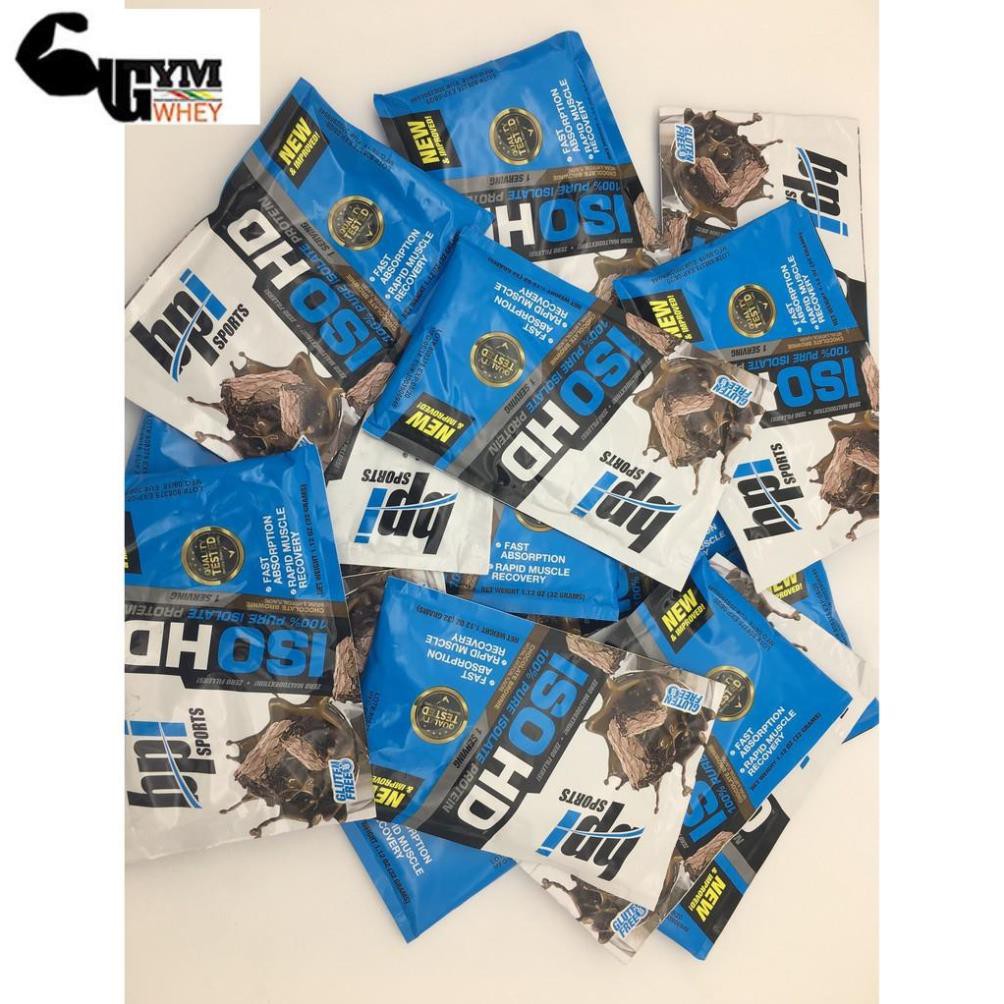 Gói thử Sample sữa tăng cơ bắp Bpi Bpisports Iso HD 100% whey isolate 1 lần dùng (32gram)