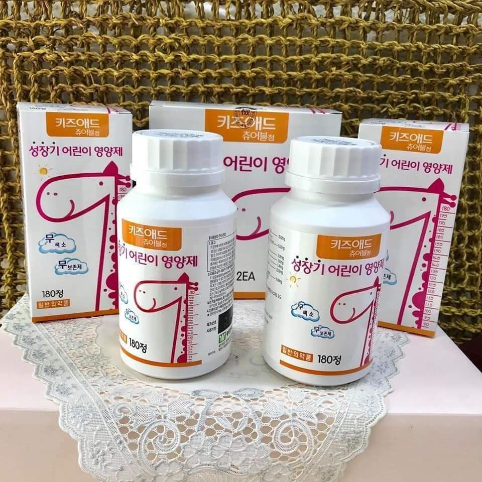 GIÁ SỐC: 1 HỘP PHÁT TRIỂN CHIỀU CAO CAO CẤP HÀN QUỐC (2 LỌ X 180 VIÊN)