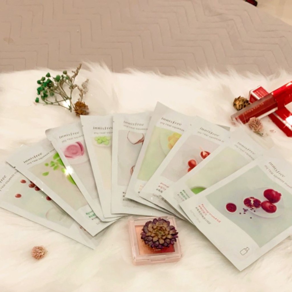 Mặt Nạ Innisfree 18 Vị Chiết Xuất Mặt Nạ Giấy Innisfree My Real Squeeze Mask | BigBuy360 - bigbuy360.vn