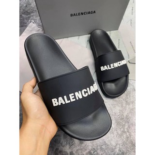 Dép nam nữ balenciaga , dép quai ngang nam nữ unisex màu đen hàng cao cấp - Ts store dép