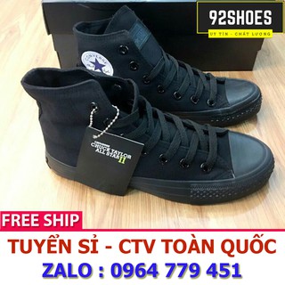 🎁 Giày thể thao CV all star cổ cao đen full