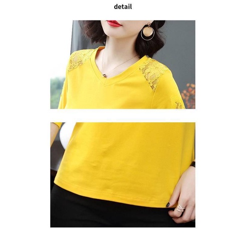 Áo nữ tay dài phối ren plus size